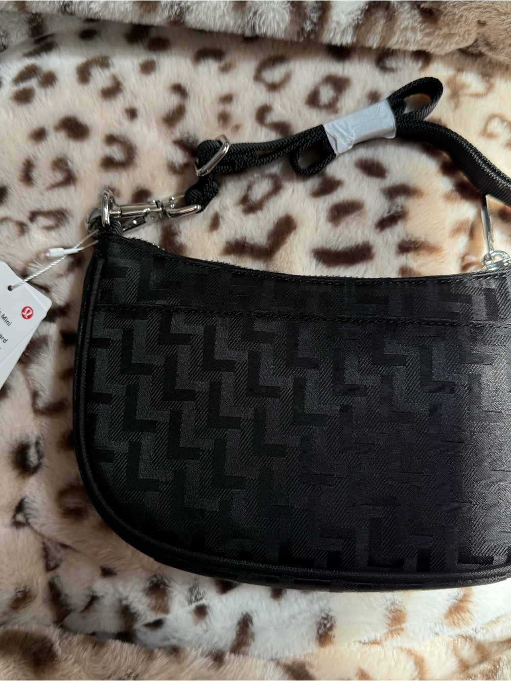 lululemon athletica Black Textured Mini Shoulder Bag - Picture 3 of 3